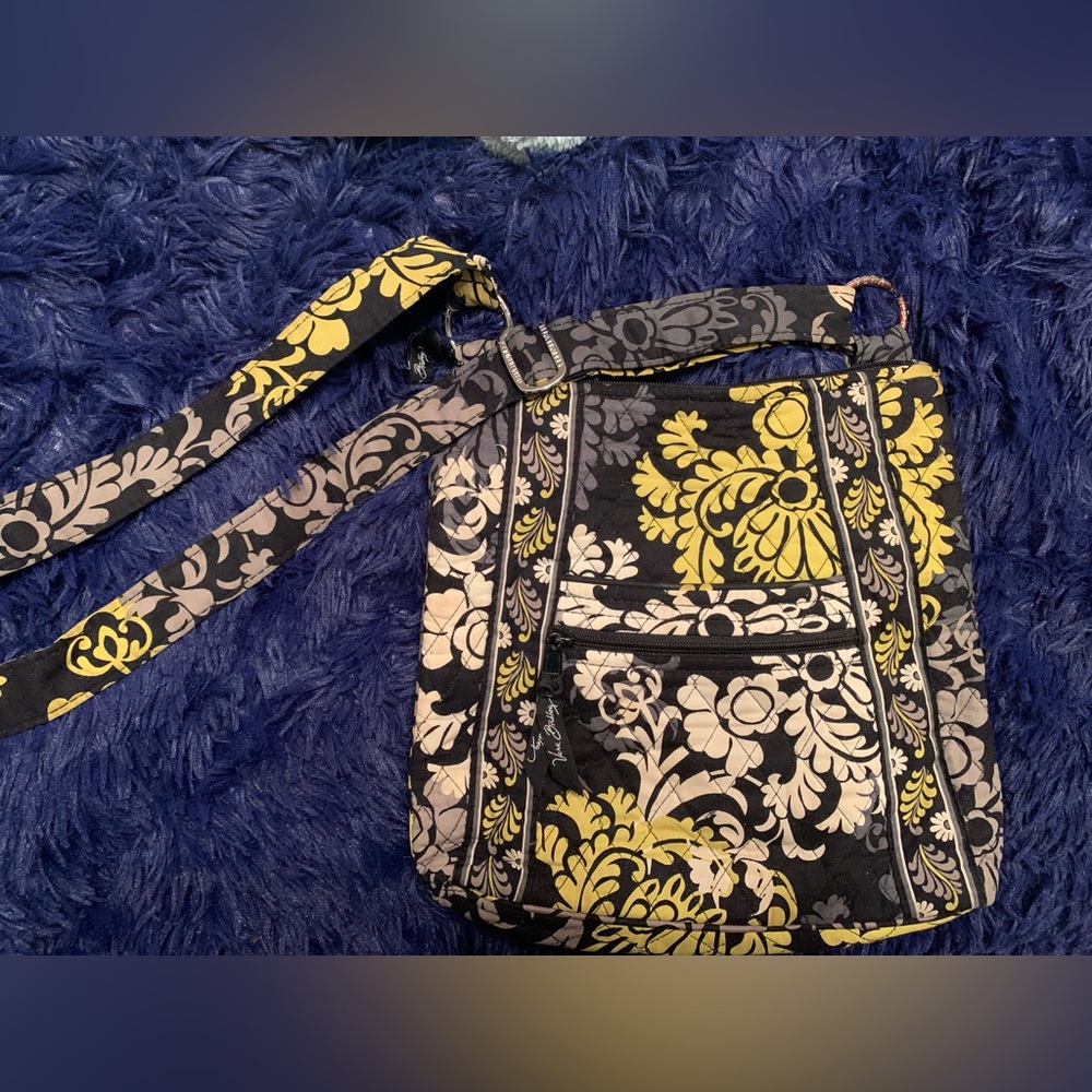 Vera Bradley Hipster Crossbody Bag Baroque Pattern, Retired Winter 2010